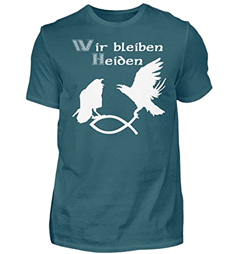 T-Shirt pour Homme Hugin & Munin Bleu Vêtement Casual Taille Large G01