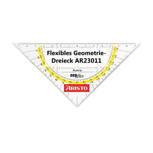 Aristo AR23011 Flex Geometrie-Dreieck (Hypotenuse 16 cm,...
