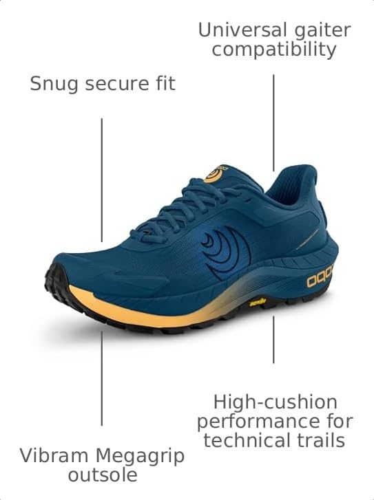 Image of Topo Athletic Men's MTN Racer 4 Lightweight Comfortable 5MM Drop Trail Running Shoes, Athletic Shoes for Trail