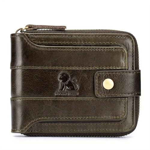 Men's First Layer Cowhide Wallet Multiple Card Slots Anti-Theft Card Swiping Bag Driving License Holder4