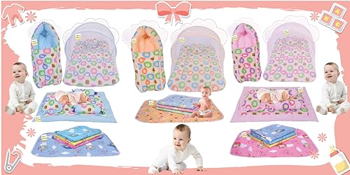 Image of Kwitchy New Born Baby Bedding Set Essential Combo Pack (0-6 Months) (4PCS Set)
