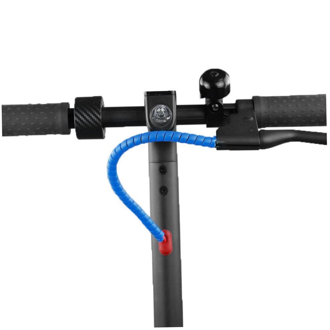 Copertura protettiva per tubo a spirale della linea del freno dello scooter Custodia per cavo per scooter elettrico da 1 m Blu.