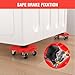 Furniture Dolly,Furniture Mover Sliders with Brake Wheels 360° Rotation,Anti-Slip Furniture Lift Mover Tool Set for Moving Refrigerator, Sofa, Cabinet,Heavy Objects Up to 1100lb