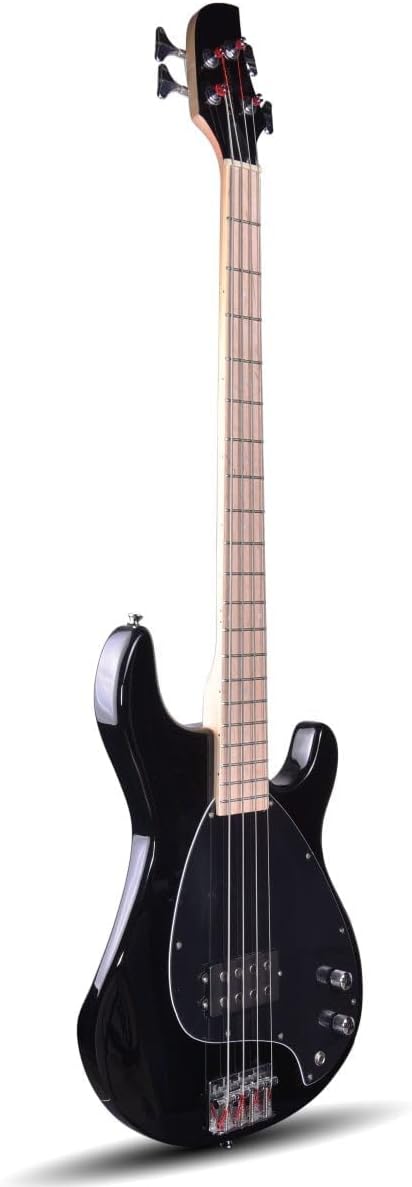 Chronicle Series Electric Bass Guitar, Black Ash Wood with P-J Pickup, 2 Tone and 2 Volume Control