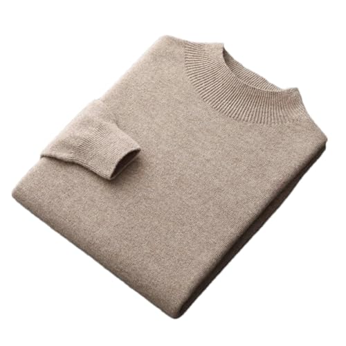 Autumn and Winter semi-high Collar Men's Cashmere Sweater Solid Color Wool Men Knitted Sweater4