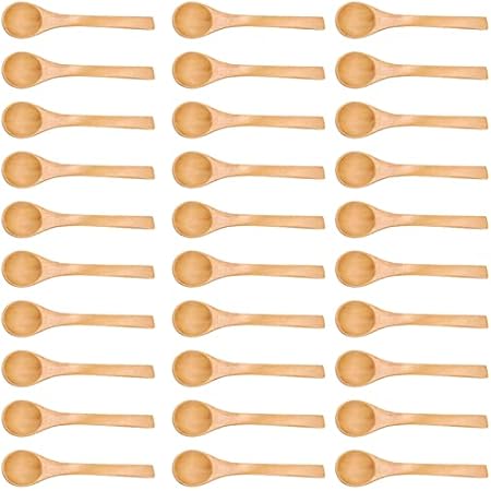 8 Stück Mini Holzlöffel Set - Kleine Löffel Für Honig, Tee Und Kaffee
