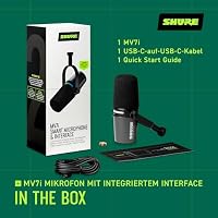 Shure MV7i Smart-Mikrofon USB-C mit integrierter Audioschnittstelle – Ansicht 4