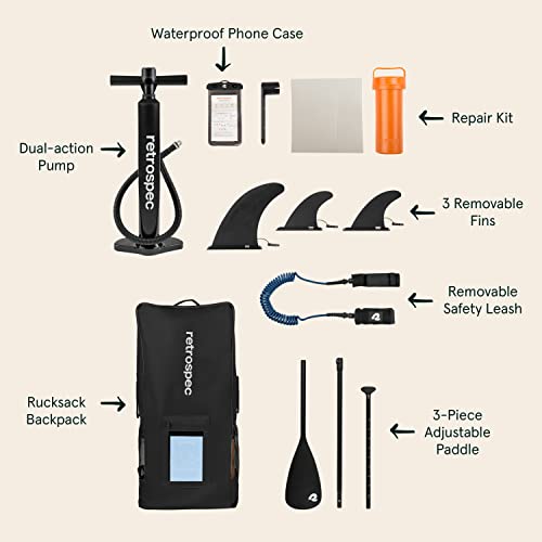 Retrospec Weekender 10' Inflatable Stand Up Paddleboard Bundle #TOP4
