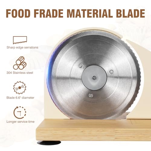 Image of vanerepok Manual Bread Slicer Adjustable Thickness for Homemade Sourdough | Hand Crank Bread Cutter with Scale & Stable Suction Cups & Wood Base for Even Slicing Perfect Baking Gift for Home Bakers