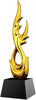 XENITE Resin Trophy, Golden Championship Trophy, Honorable Mention for Achievers, Marble Base, can be Engraved (Color : Gold, Size : 308cm) Trophy