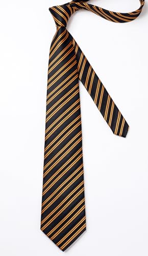 Image of HISDERN Mens Ties Solid Color Tie and Pocket Square Set Classic Woven Formal Neckties & Handkerchief Wedding Party