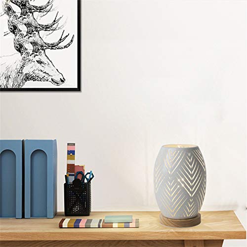 Ouxean Modern Table Lamp, E26 60W Night Light Metal Hollow Table Lamp For Bedroom Living Room Home Decor Office Restaurant Bar  thumb #2