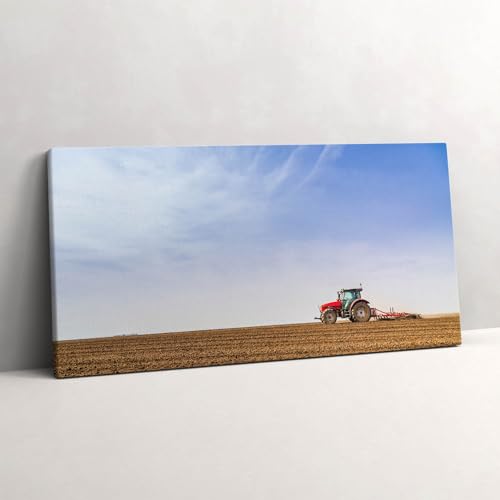 Agriculteur dans un tracteur décoration murale peinture grand tableaux