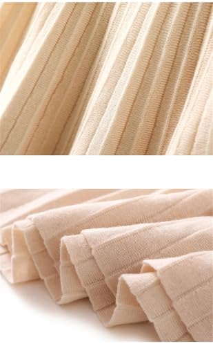 Women's High Waist Solid Knitting Skirt Wool Knitted Fashion A-Line Mini Skirts4