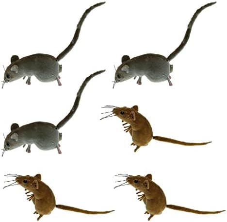 Baoblaze 6x Looking Rat Little Mouse Model Creepy Prop for Joke Toys