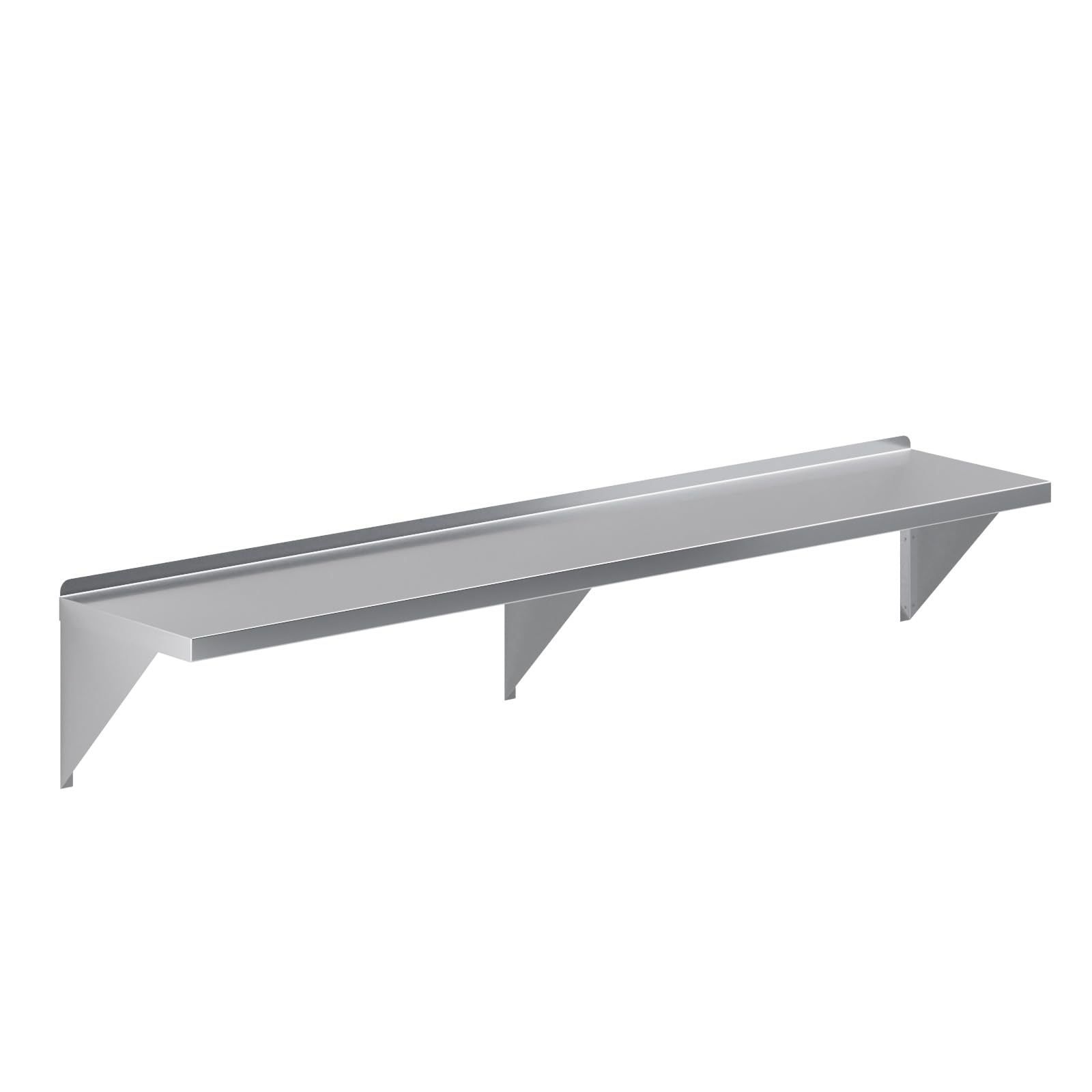 AmGood 14" x 72" Stainless Steel Wall Shelf | Appliance &amp; Equipment Metal Shelving | Kitchen, Restaurant, Garage, Laundry, Utility Room | Heavy Duty | Turned-Down Edge | NSF Certified