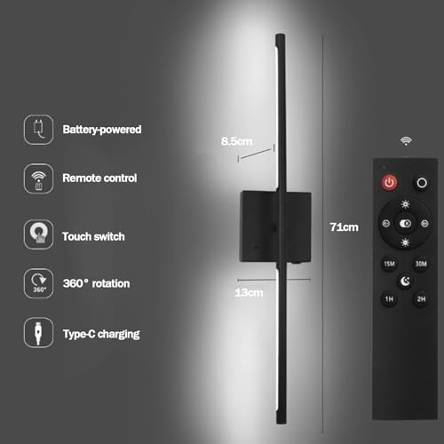 Luz de pared con control táctil para iluminar zonas sin enchufes 6
