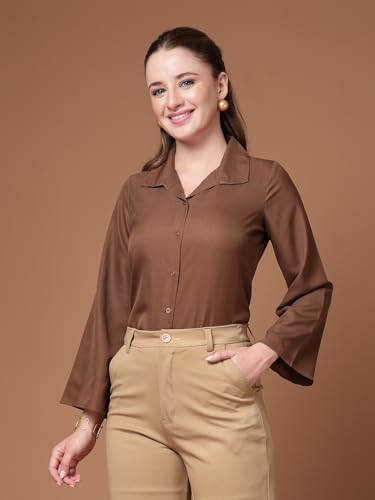 Image of Style Quotient Women Solid Regular Fit Shirt