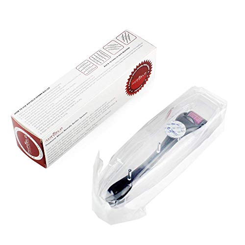 AUFGELD-AG540-Titanium-Microneedle-540-Needles-10mm-Derma-Roller-Skin-Care-for-Face-Facial-Wrinkles-Hair-Loss-Stretch-Marks-Hair-Regrowth-Micro-Needles-Professional-Microneedling-Derma-Needling-Kit