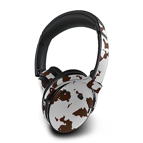 Image of MightySkins Skin Compatible with Bose QuietComfort 45 Headphones - Brown Cow | Protective, Durable, and Unique Vinyl Decal wrap Cover | Easy to Apply, Remove, and Change Styles | Made in The USA