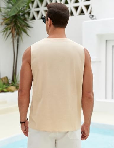 Tank top léger homme TOMEEK en coton style plage décontracté - 3