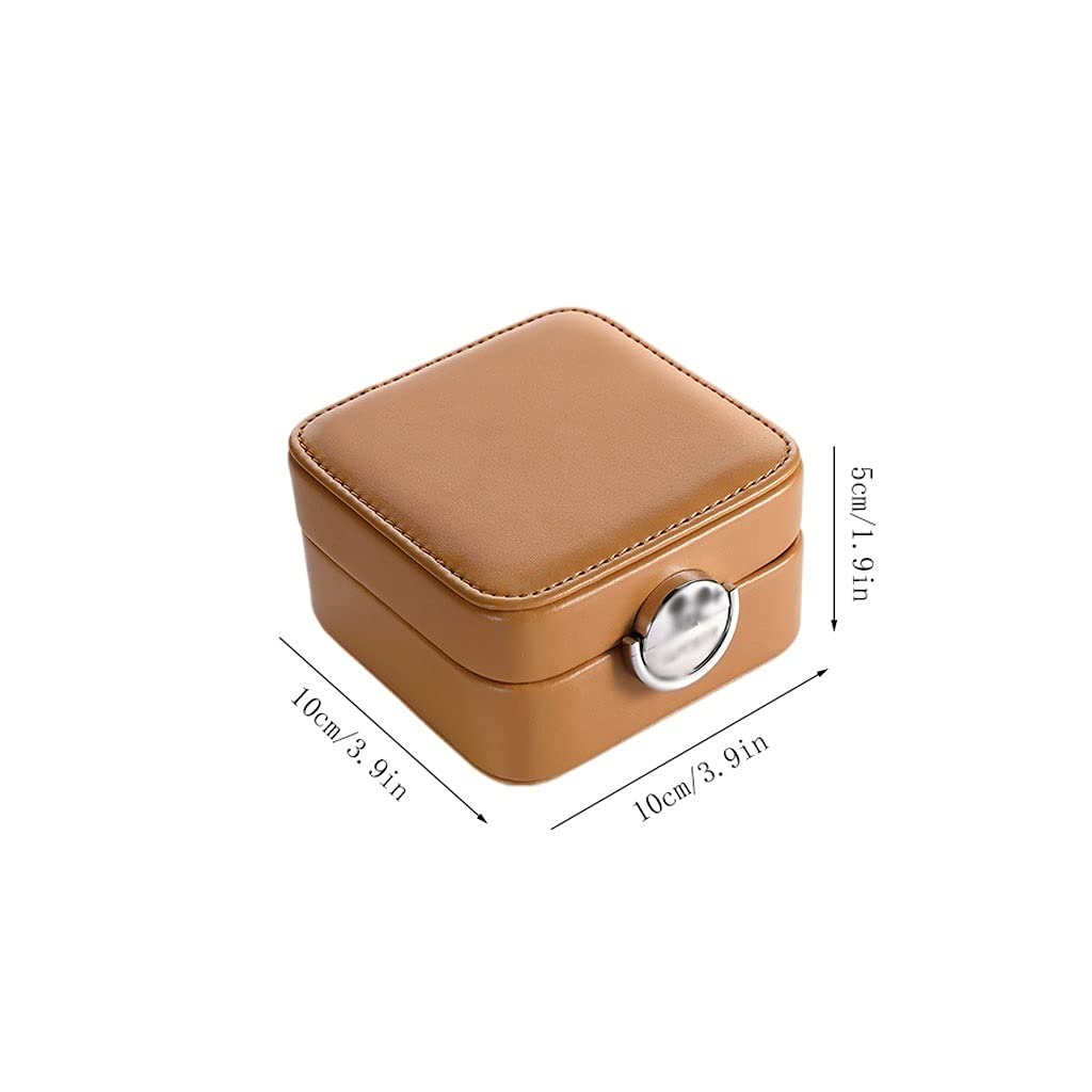 pudełko na biżuterię Biżuteria Pudełko Damska Mała Biżuteria Schowek z Lock Travel Jewelry Case Odpowiedni do bransoletki Bransoletka Najlepszy prezent (Color : A)