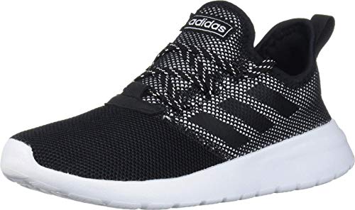 adidas unisex child Lite Racer Reborn Running Shoe, Black/Black/White, 3 Little Kid US