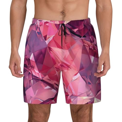 Short de bain respirant homme rose léger séchage rapide
