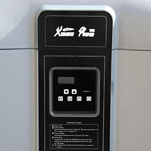 Xtremepowerus 75210 53,000 Btu Heat Pump Titanium Super Quiet Swimming Pool Heat Pump Pool & Spa Heater Digital Display thumb #3