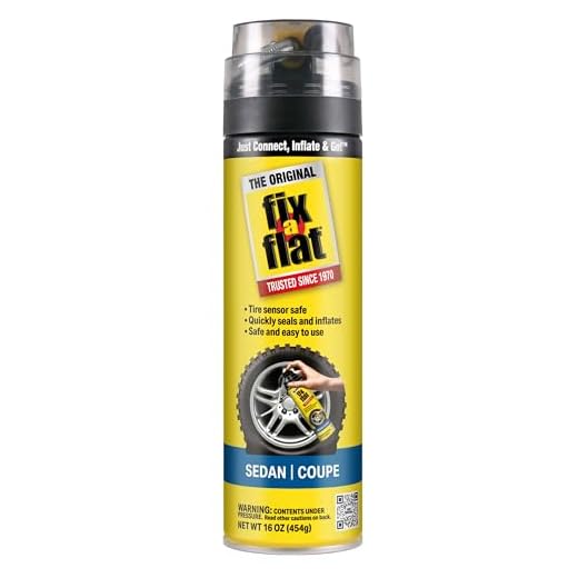 Fix-a-Flat S60420 Aerosol Emergency Flat Tire Repair and Inflator, For Standard Tires, Eco-Friendly Formula, Universal Fit for all Cars, 16 oz. (Pack of 1)