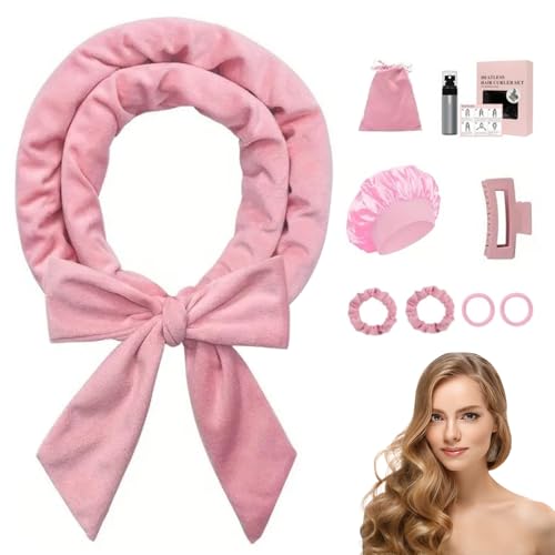 Pmueuff Boucle Bigoudis Sans Chaleur pour Cheveux Longs et Courts, Créez des Boucles Sans Endommager Vos Cheveux