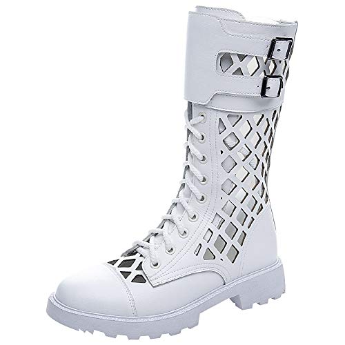 Jamron Hollow Out Cremallera Booties – Summer Otoño Jamron Hollow Out Cremallera Booties – Summer Otoño