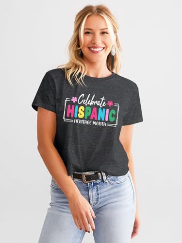 Hispanic Heritage Month Shirt Women Proud Latina Power Shirts Latino Countries Flags Gift Tee Tops2