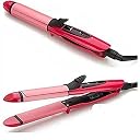 Walberrie 2 in 1 Hair Straightener and Hair Curler Electric and Professional for women (Pink-1) gallery image