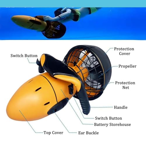 Patinete de mar subacuático para diversión en la playa y buceo autónomo de superficie 6