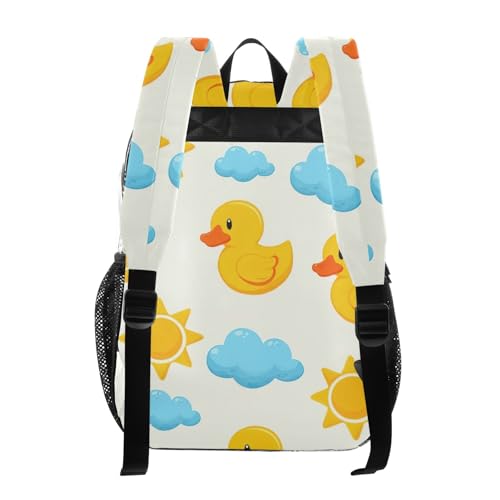Cute Yellow Ducks Women Clear Backpack Cute Kids Girls Backpack Boys See through Shoulder Bag3
