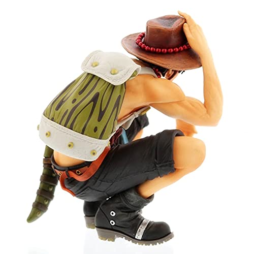 Portgas D. Ace Squat Anime Action Figure（Portgas D. Ace Variable Action Heroes Action Figure） 6.2Inch #TOP2