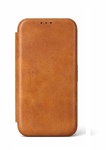 Image of WHITBULL Soft Leather Wallet flip case Kick Stand with Magnetic Closure Lightweight Slim flip Cover Compatible with Compatible with Samsung Galaxy S9 Plus - Brown