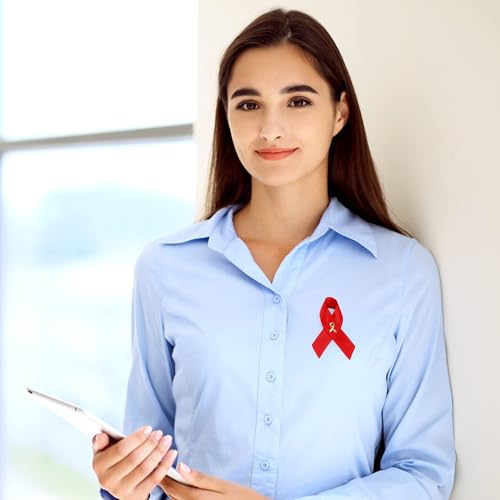 Image of 1 /2 /5 /10 /25 /50 /100pcs Satin Awareness Ribbon Pins (Pick your color), for Cancer & Disease Awareness, Bulk Quantities for Fundraising, Events, Gift Giving