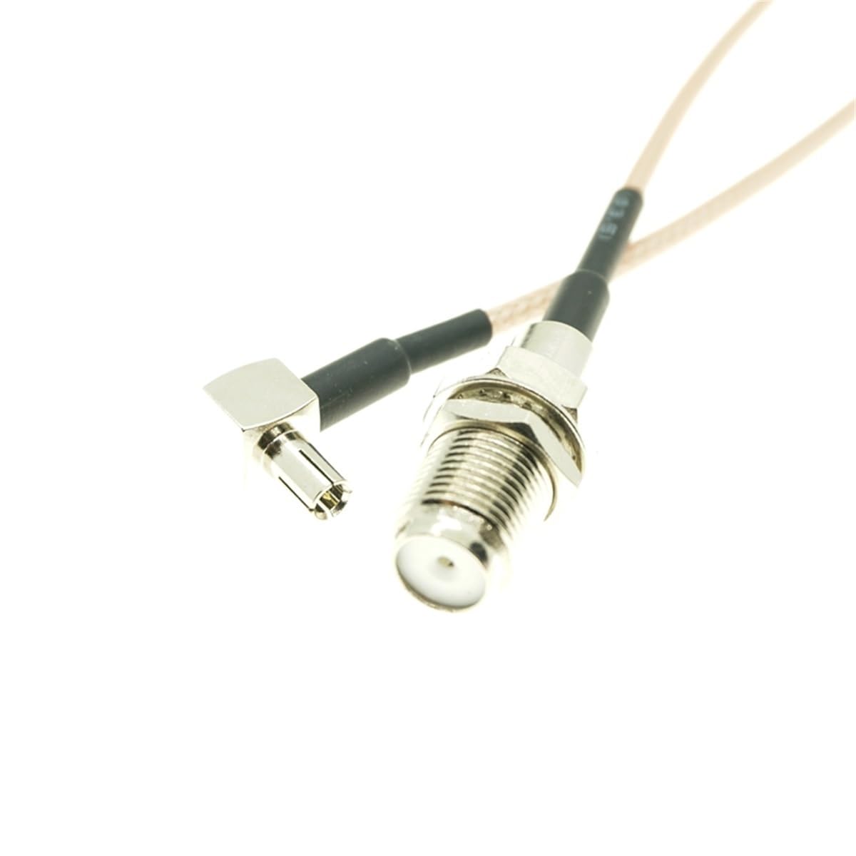 100pcs 3G Modem Cable TS9 Right Angle Switch F Type Female Pigtail Adapter RG316(4inch 10cm)
