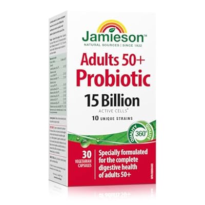 Jamieson Adult 50+ Probiotic Complex, 15 Billion, 30 vegi caps