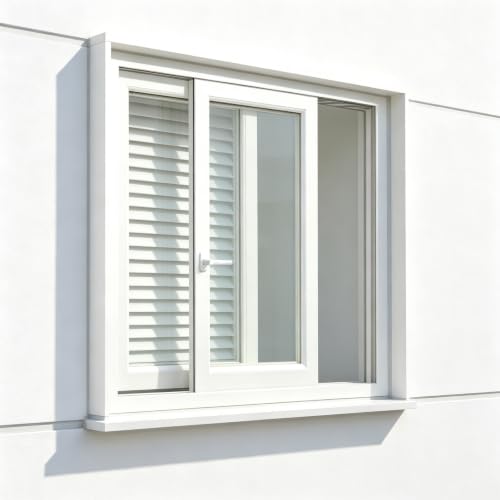 Control deslizante de baño pequeño resistente al viento de 53x55 8