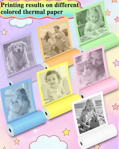 20 Rollen Sofortbildkamera-Nachfüllpapier, HD Kidizoom Druckkamera-Papier, Nachfüllpackung für die meisten Kinder, Sofortbildkamera, BPA-frei (2,5 x 5,7 cm)