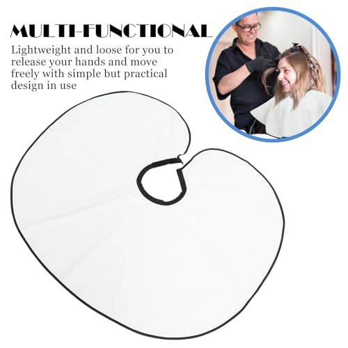 Capa profesional impermeable para peluquería blanca miniatura 6