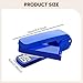 YWMJZEU Swivel Stapler Manual Tool Rotatable Lightweight Desk Decor 50 Sheet Capacity Desktop Stapler for Office School Dorm Home, Blue