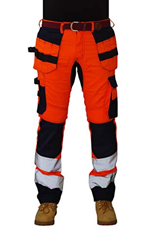 Pantalon de travail haute visibilité anti-déchirure JR-01 protection homme