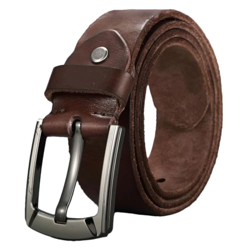 Men's Genuine Leather Belt, Handcrafted Men's Belt, Vintage Needle Buckle, Top-Layer Jeans Belts