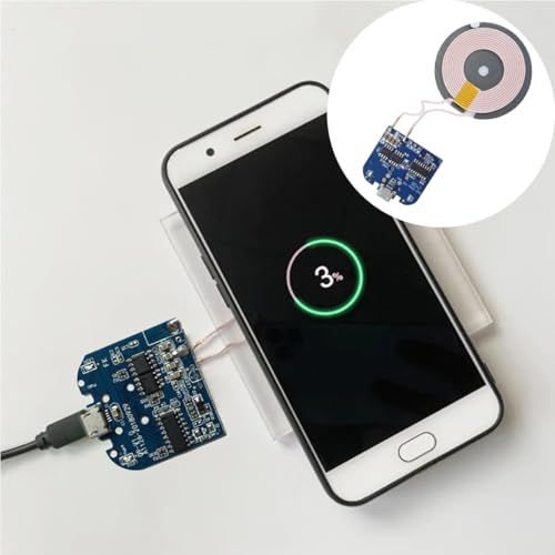 Gutol Qi-Standard-Sendermodul für kabelloses Laden (5 V, 1 A, PCBA-Platine) mit Spulenanschluss für DIY-Handy-Ladekits