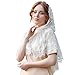 Beisto Bridal Veil Church Head Covering Floral Shawl Headpiece Lace Short Wedding Veils for Bridal Women