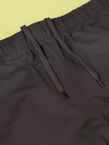 Image of TECHNOSPORT Women's Regular Fit Mid Rise Solid Track Pant with Antimicrobial, Stretchable for Gym, Workout & Sports and Regular Use